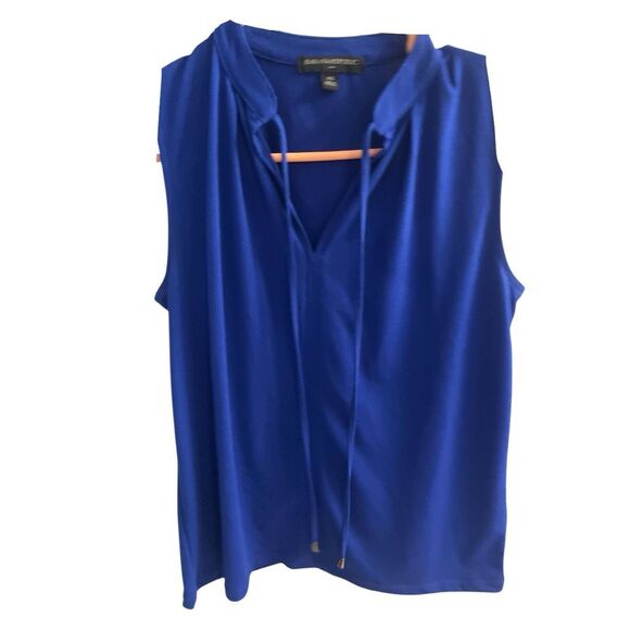 Banana Republic Blue Sleeveless Blousr Size XS - Picture 1 of 5